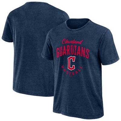 Men's Darius Rucker Collection by Fanatics Navy Cleveland Guardians Cooperstown Collection Washed T-Shirt