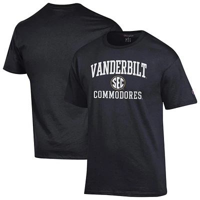 Men's Champion Black Vanderbilt Commodores Team T-Shirt