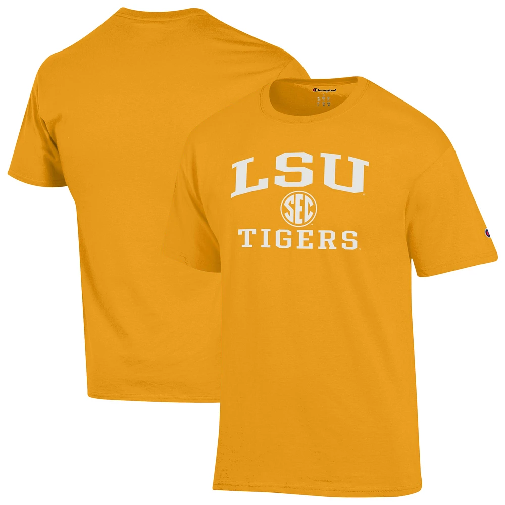 Men's Champion Gold LSU Tigers Team T-Shirt