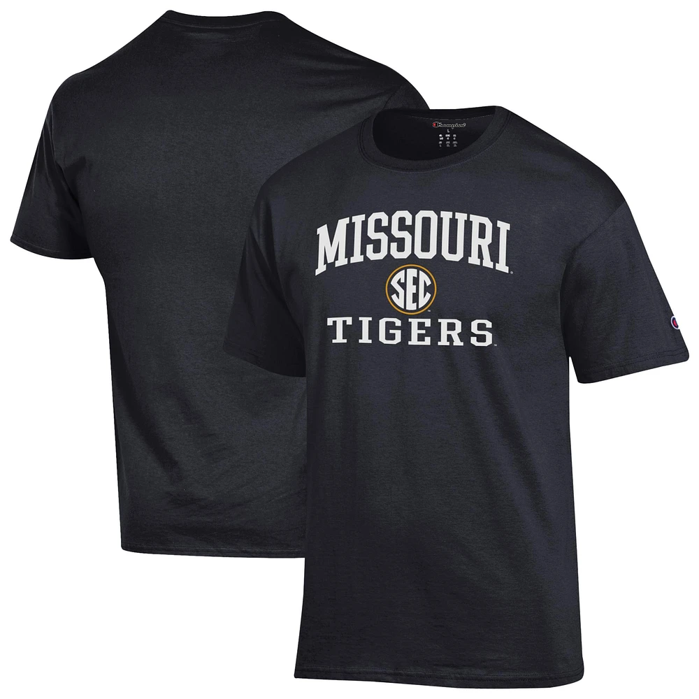 Men's Champion Black Missouri Tigers Team T-Shirt