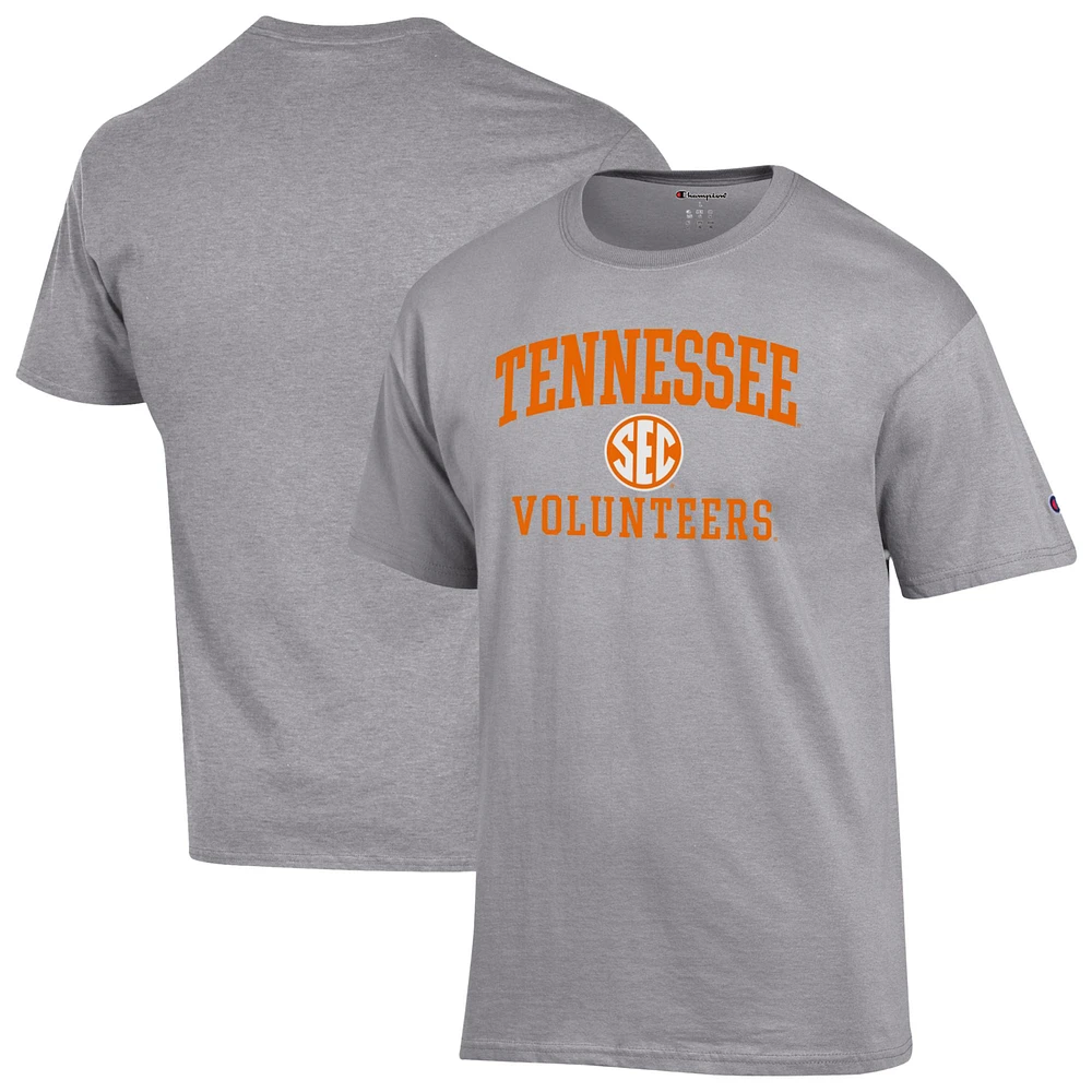 Men's Champion Gray Tennessee Volunteers Team T-Shirt