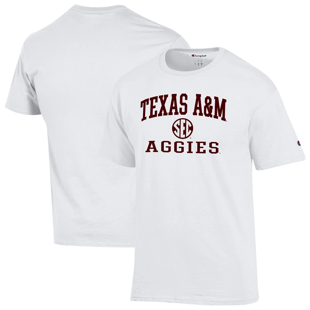 Men's Champion White Texas A&M Aggies Team T-Shirt