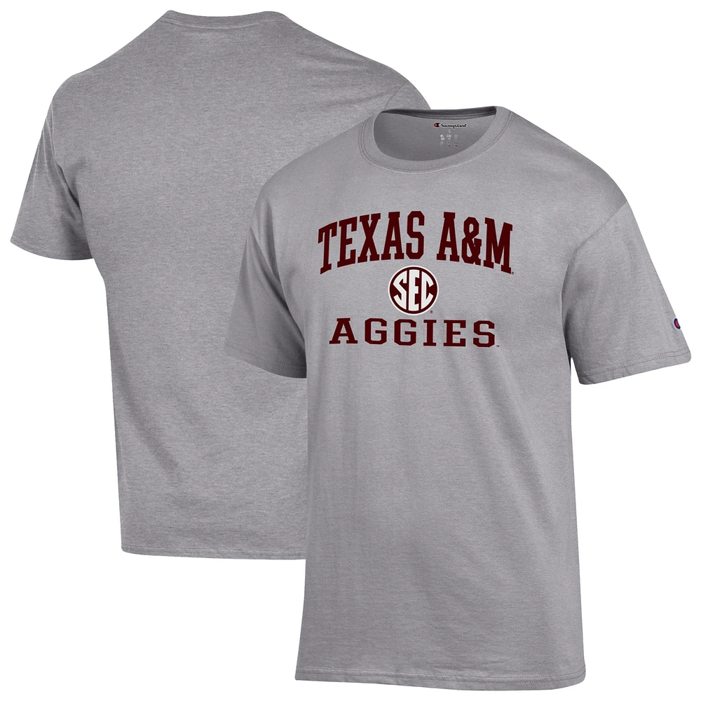 Men's Champion Gray Texas A&M Aggies Team T-Shirt