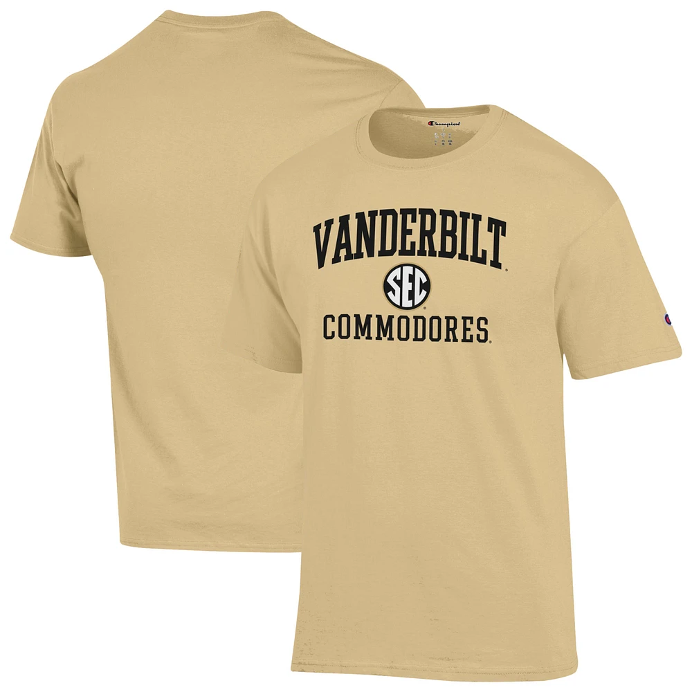 Men's Champion Gold Vanderbilt Commodores Team T-Shirt