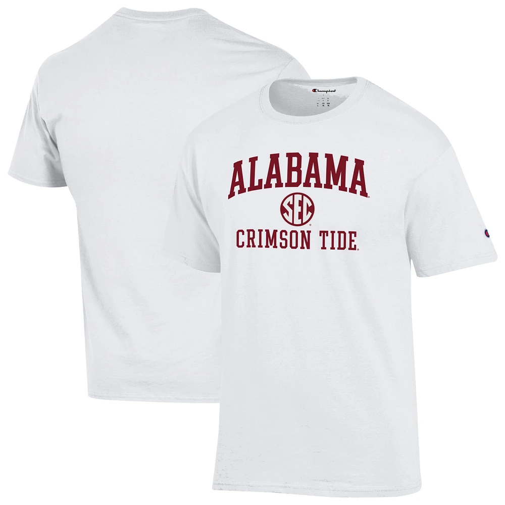 Men's Champion White Alabama Crimson Tide Team T-Shirt