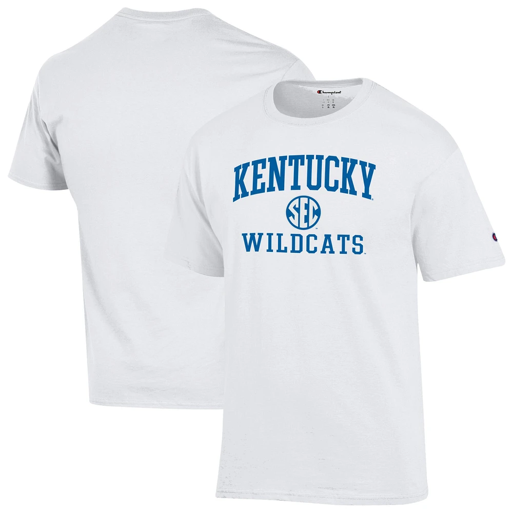 Men's Champion White Kentucky Wildcats Team T-Shirt