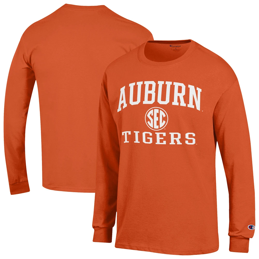Men's Champion Orange Auburn Tigers Team Long Sleeve T-Shirt