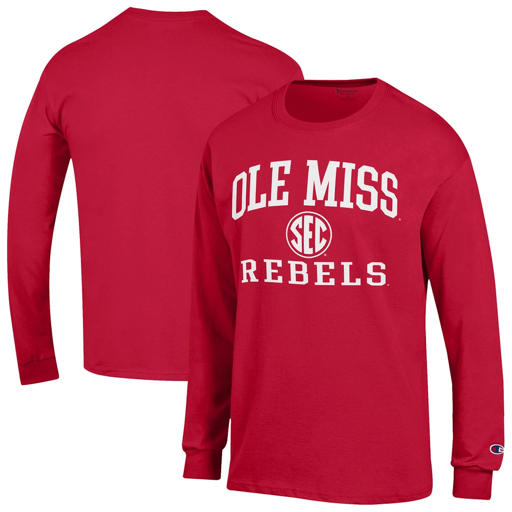 Men's Champion Ole Miss Rebels Team Long Sleeve T-Shirt