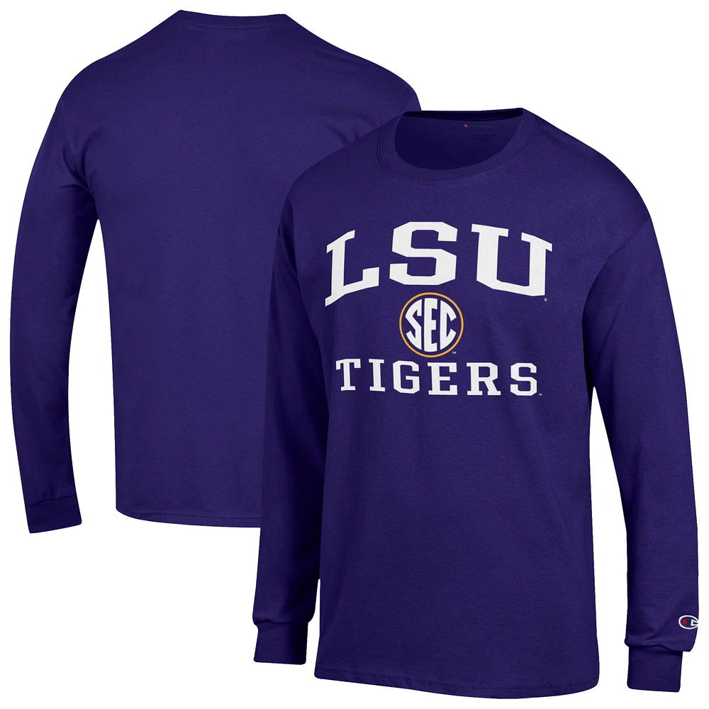 Men's Champion Purple LSU Tigers Team Long Sleeve T-Shirt