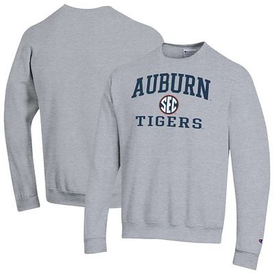 Men's Champion Gray Auburn Tigers Team Fleece Pullover Sweatshirt