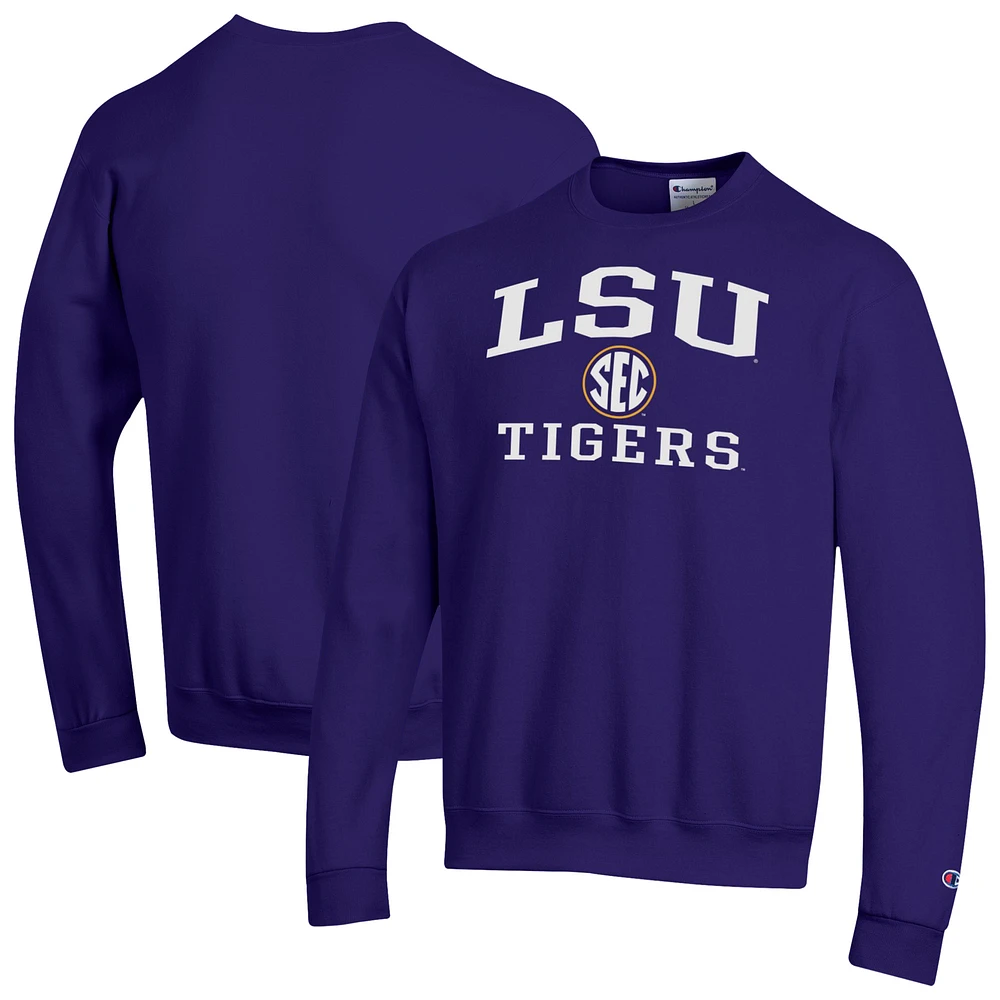 Men's Champion LSU Tigers Team Fleece Pullover Sweatshirt