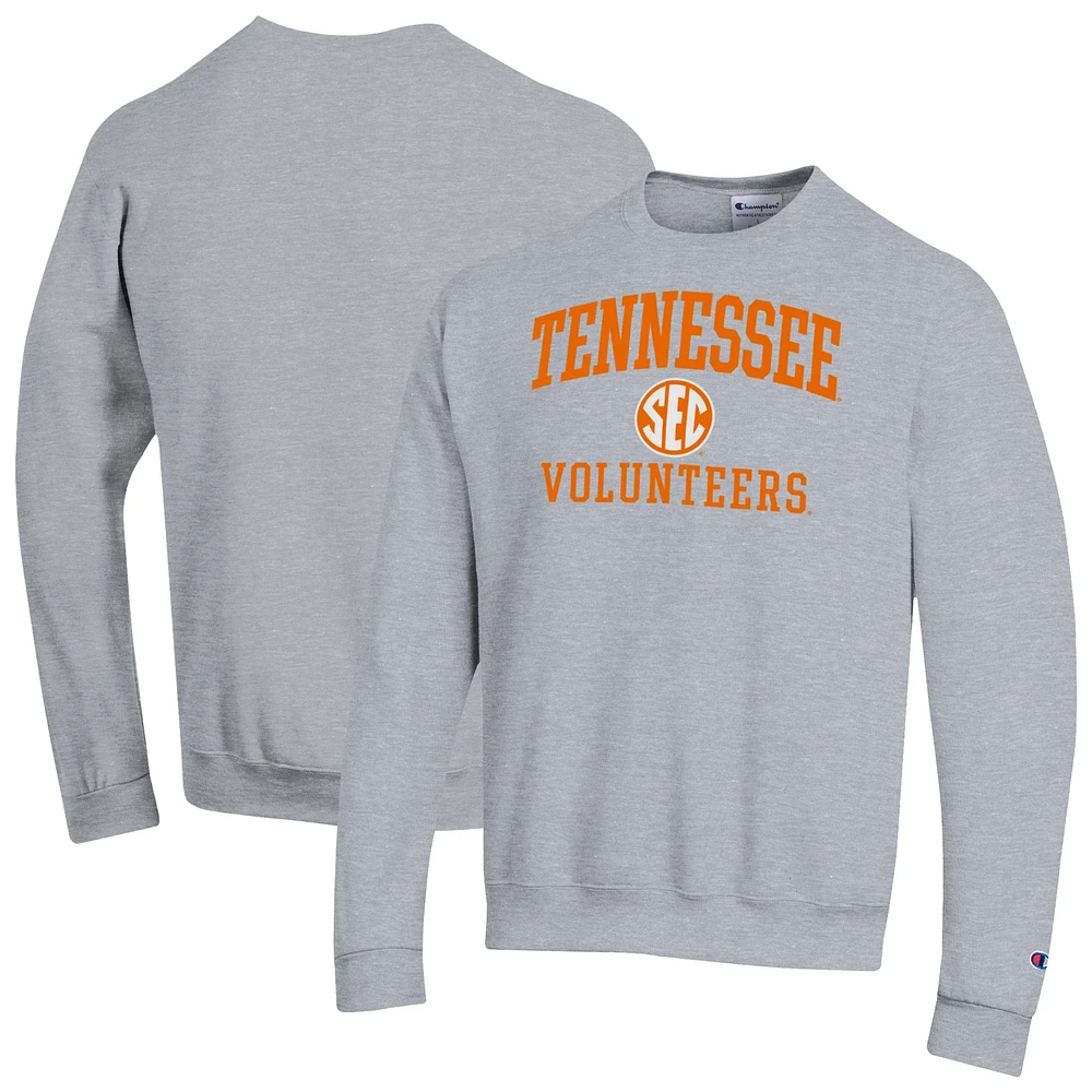 Men's Champion Gray Tennessee Volunteers Team Fleece Pullover Sweatshirt