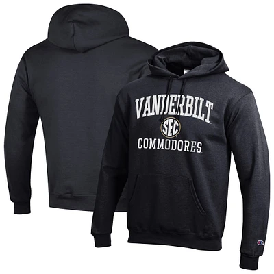 Men's Champion Black Vanderbilt Commodores Team Fleece Pullover Hoodie