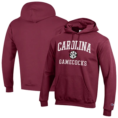 Men's Champion Garnet South Carolina Gamecocks Team Fleece Pullover Hoodie
