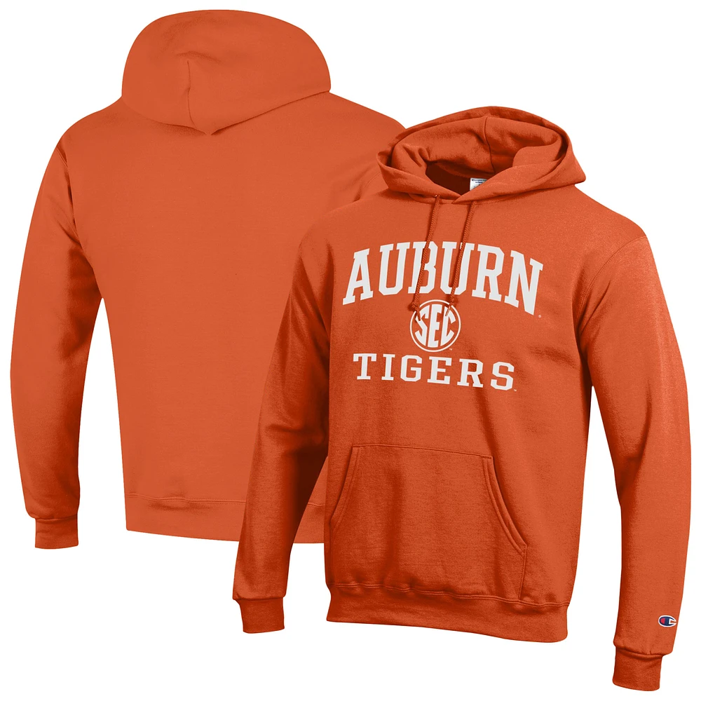 Men's Champion Orange Auburn Tigers Team Fleece Pullover Hoodie