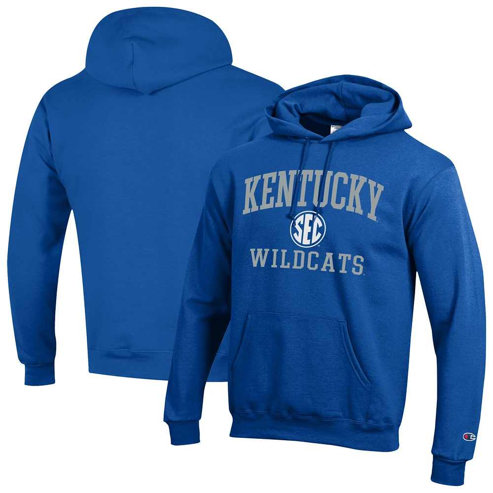 Men's Champion Royal Kentucky Wildcats Team Fleece Pullover Hoodie