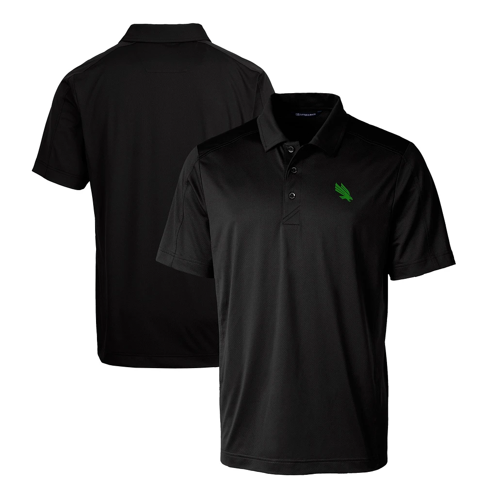 Men's Cutter & Buck North Texas Mean Green Prospect Eco Textured Stretch Recycled Polo