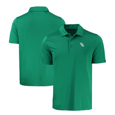 Men's Cutter & Buck Kelly Green North Texas Mean Prospect Eco Textured Stretch Recycled Polo