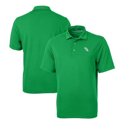 Men's Cutter & Buck Kelly Green North Texas Mean Virtue Eco Pique Recycled Polo