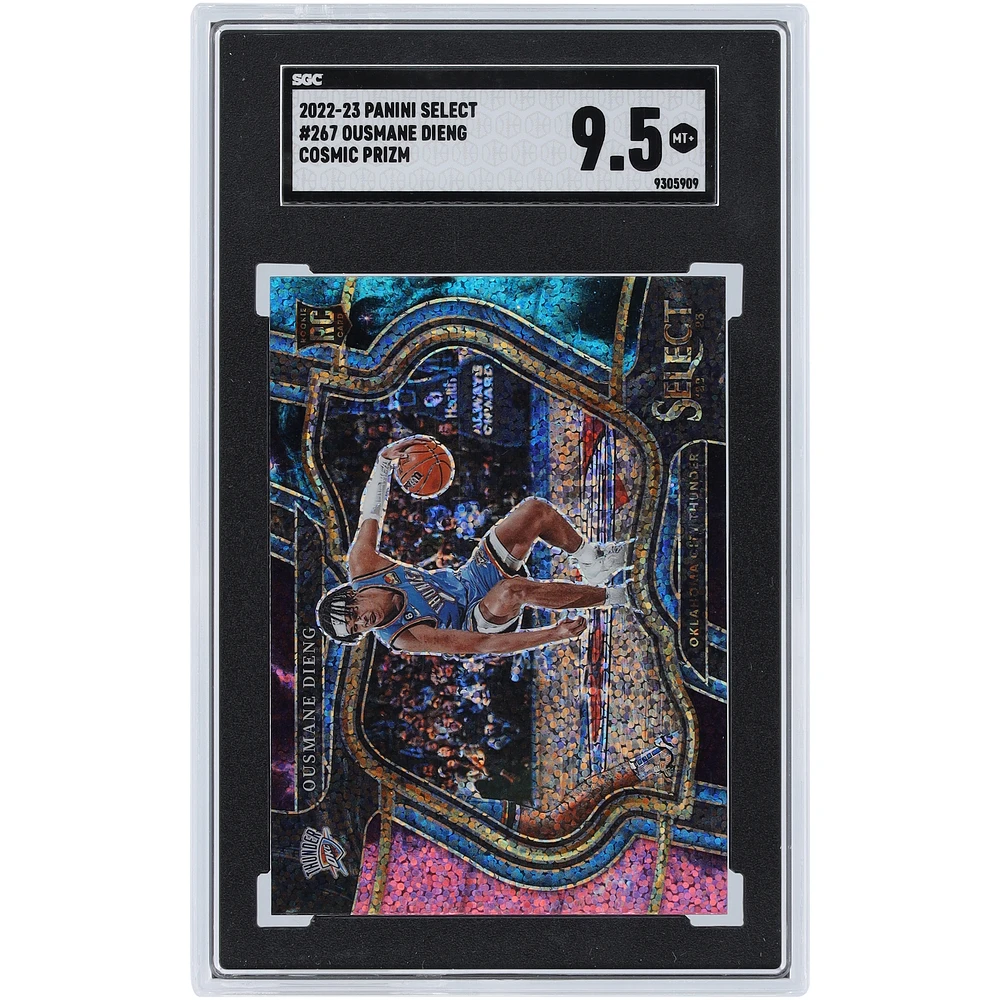 Ousmane Dieng Oklahoma City Thunder 2022-23 Panini Select Cosmic Prizm Courtside #267 SGC Authenticated 9.5 Rookie Card