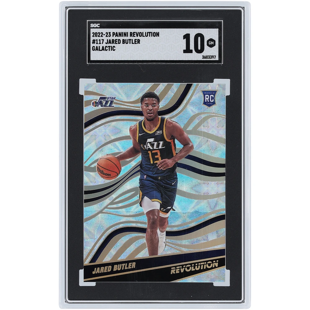 Jared Butler Utah Jazz 2022-23 Panini Revolution Galactic #117 SGC Authenticated 10 Rookie Card