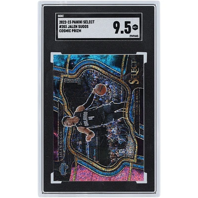 Jalen Suggs Orlando Magic 2022-23 Panini Select Cosmic Prizm Courtside #203 SGC Authenticated 9.5 Card