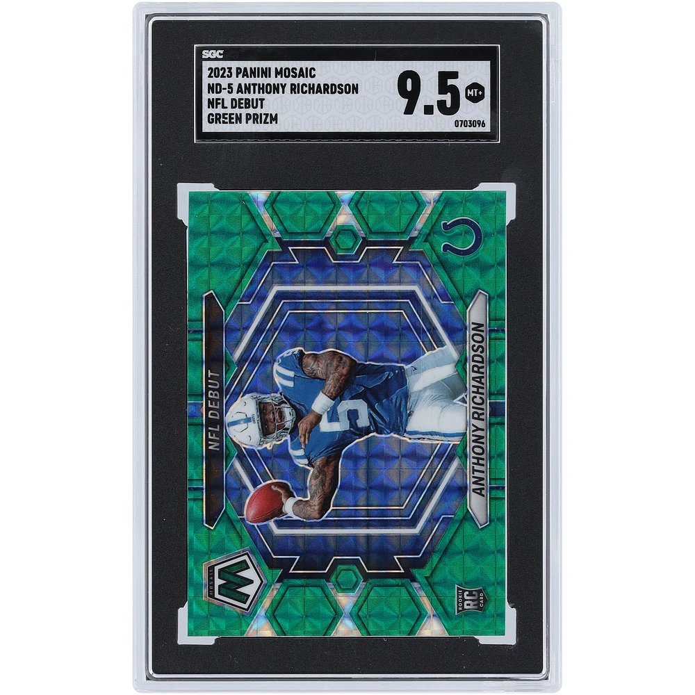 Anthony Richardson Indianapolis Colts 2023 Panini Mosaic Prizm #ND-5 SGC Authenticated 9.5 Rookie Card