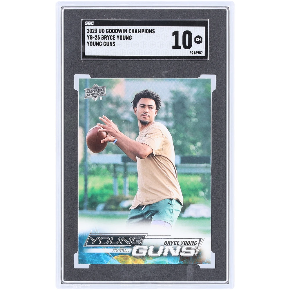 Bryce Young Alabama Crimson Tide 2023 Upper Deck Goodwin Champions Young Guns #YG-23 SGC Authenticated 10 Rookie Card