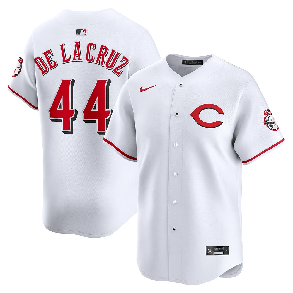 Men's Nike Elly De La Cruz White Cincinnati Reds Alternate 2 Limited Player Jersey