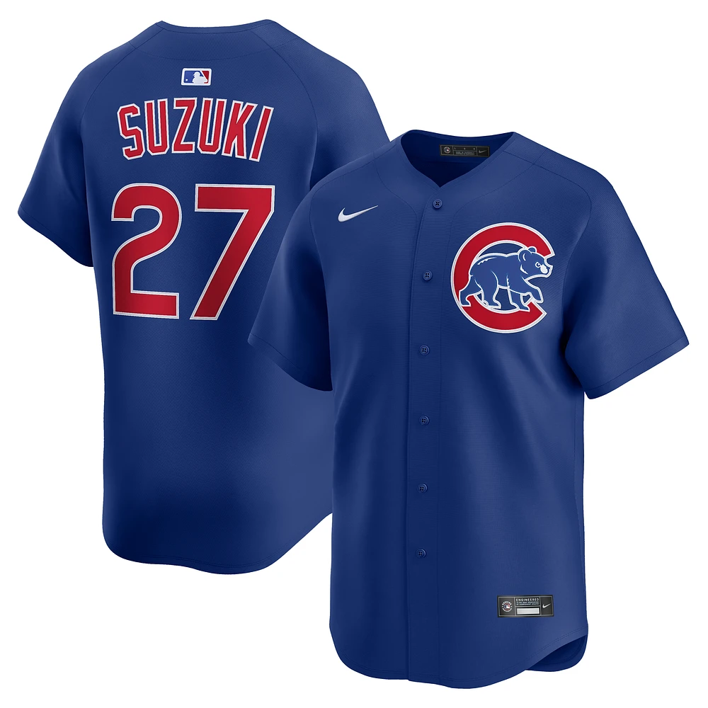 Men's Nike Seiya Suzuki Royal Chicago Cubs Alternate Limited Jersey