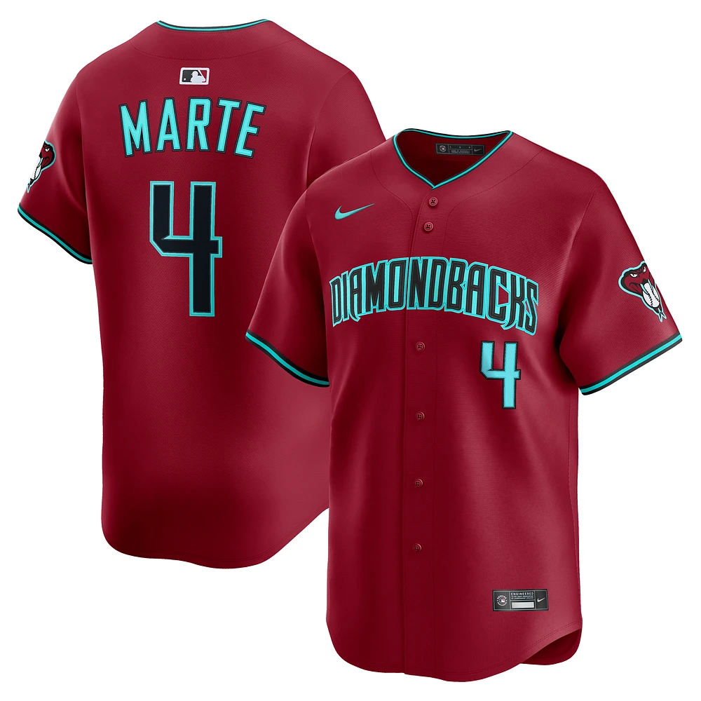 Men's Nike Ketel Marte Red Arizona Diamondbacks Alternate 2 Limited Player Jersey