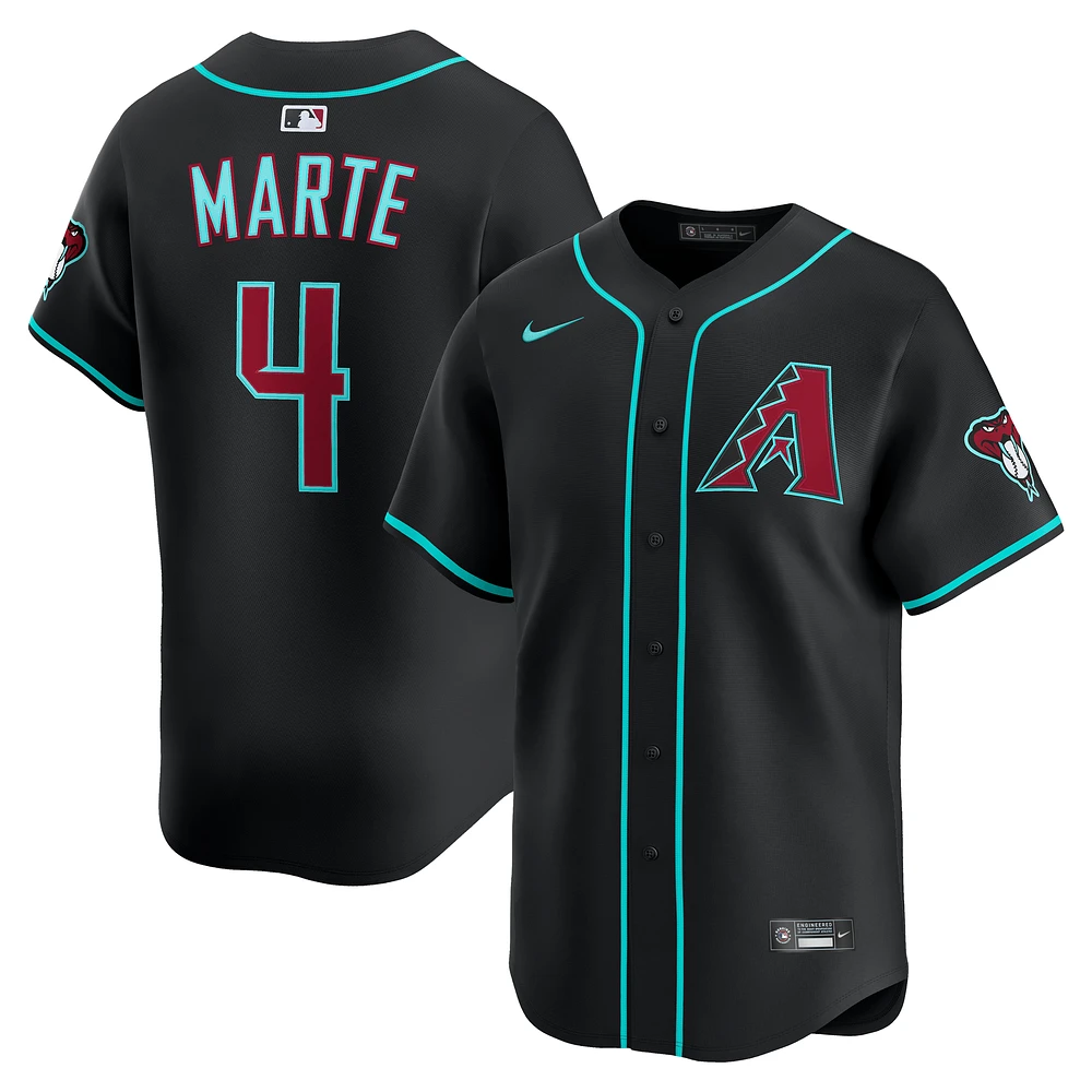 Men's Nike Ketel Marte Black Arizona Diamondbacks Alternate Limited Jersey