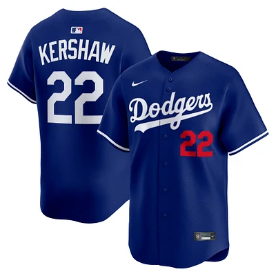 Men's Nike Clayton Kershaw Royal Los Angeles Dodgers Alternate 2 Limited Player Jersey