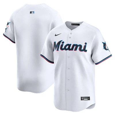 Men's Nike White Miami Marlins Home Limited Jersey