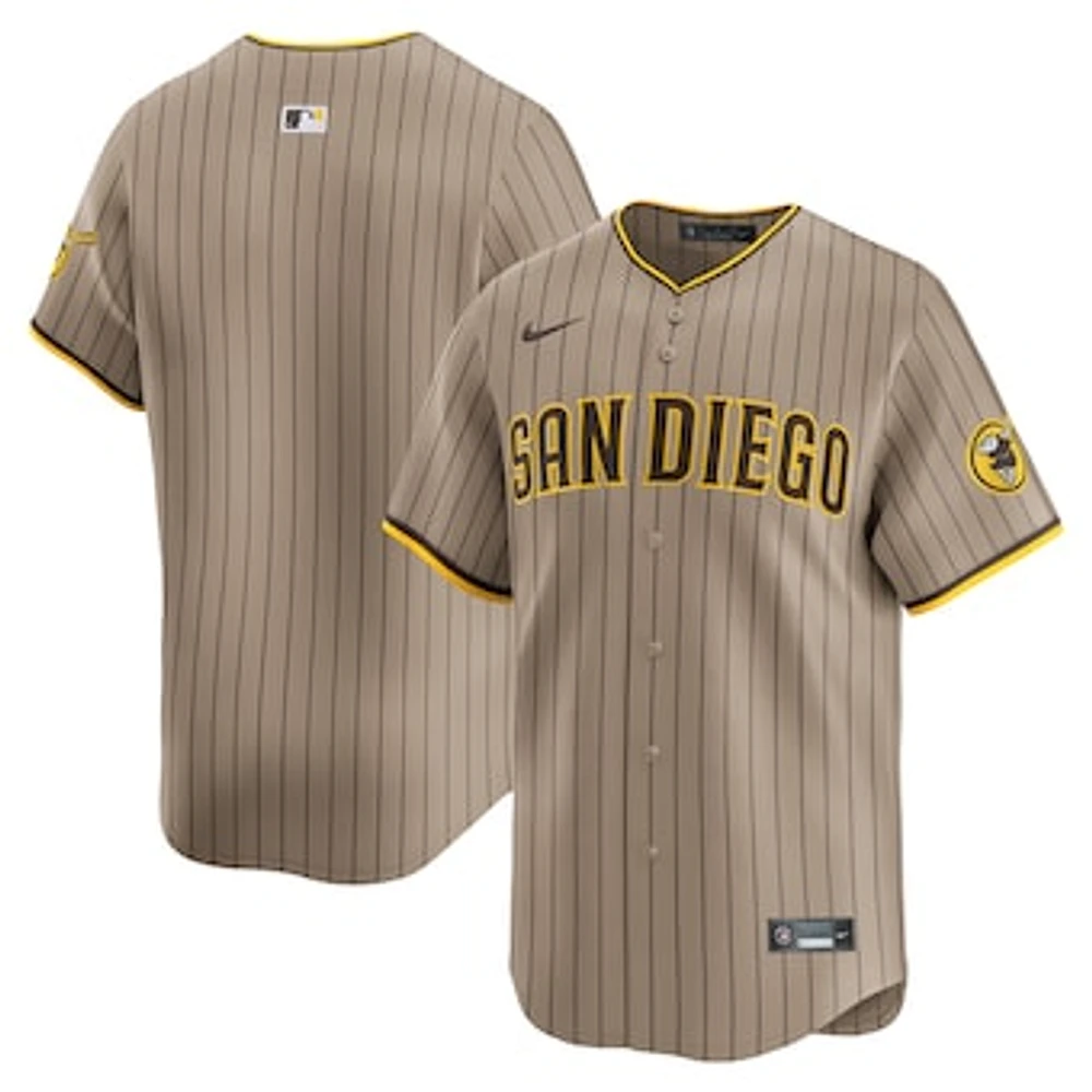 Men's Nike Khaki San Diego Padres Alternate Limited Jersey