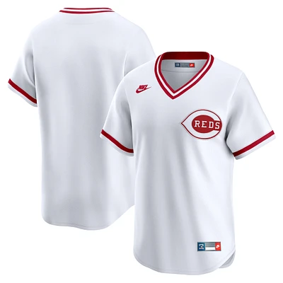 Men's Nike White Cincinnati Reds Throwback Cooperstown Collection Limited Jersey