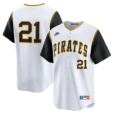 Men's Nike Roberto Clemente White Pittsburgh Pirates Cooperstown Collection Limited Jersey