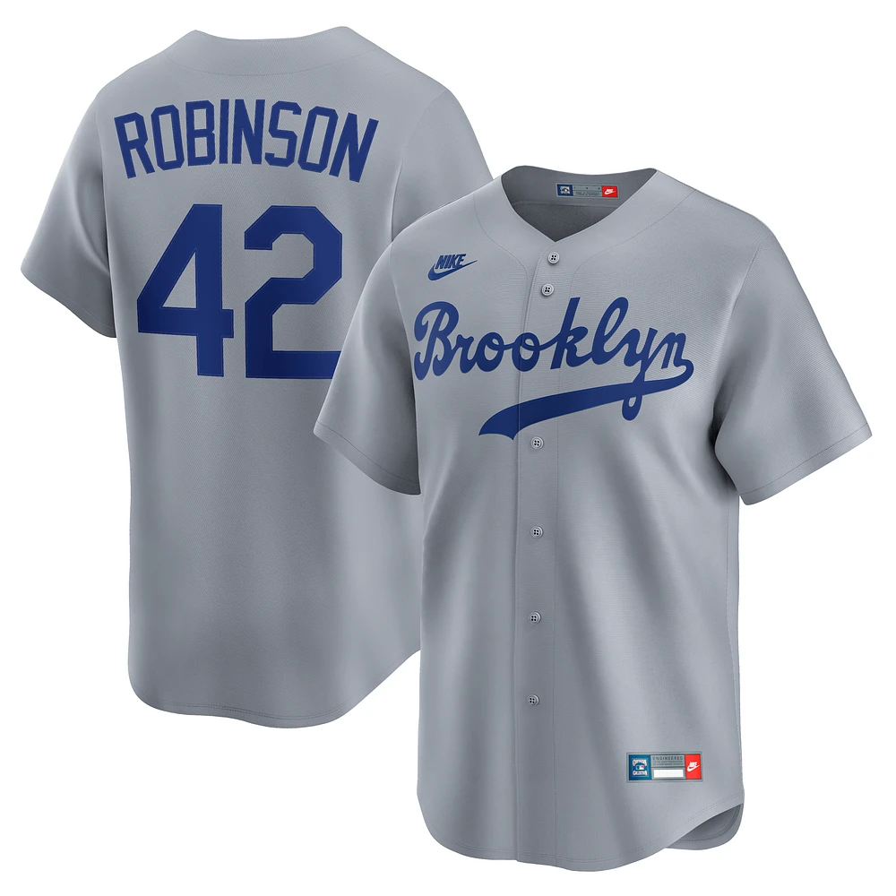 Men's Nike Jackie Robinson Brooklyn Dodgers Throwback Cooperstown Collection Limited Jersey