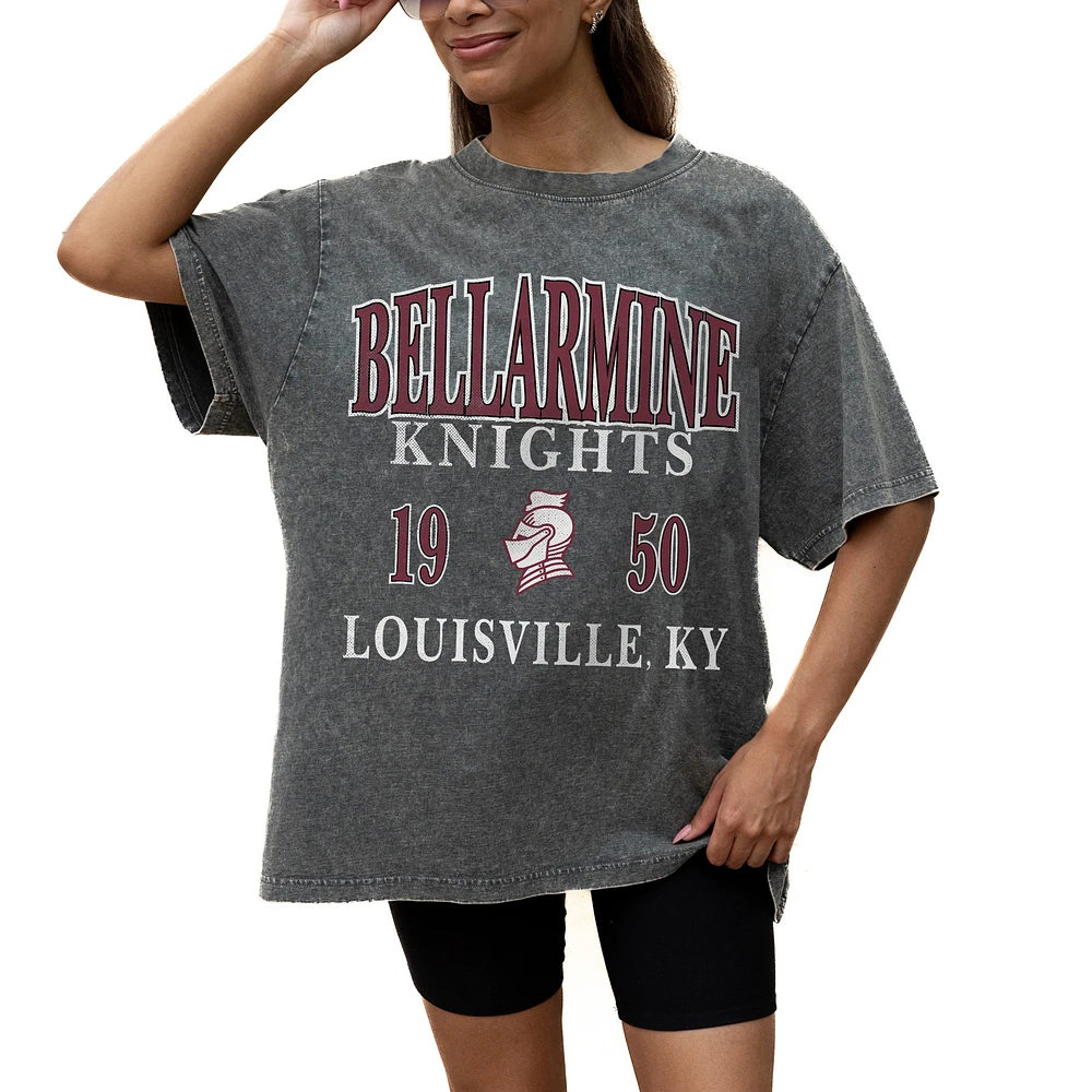 Women's Gameday Couture Grey Bellarmine Knights Oversized Snow Wash T-Shirt