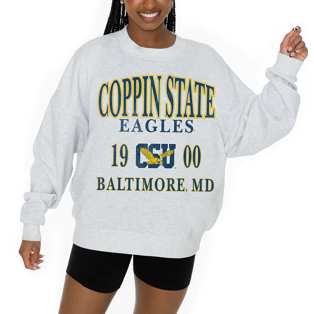 Women's Gameday Couture Ash Coppin State Eagles Premium Fleece Pullover Sweatshirt