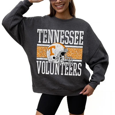 Women's Gameday Couture Charcoal Tennessee Volunteers Premium Fleece Pullover Sweatshirt