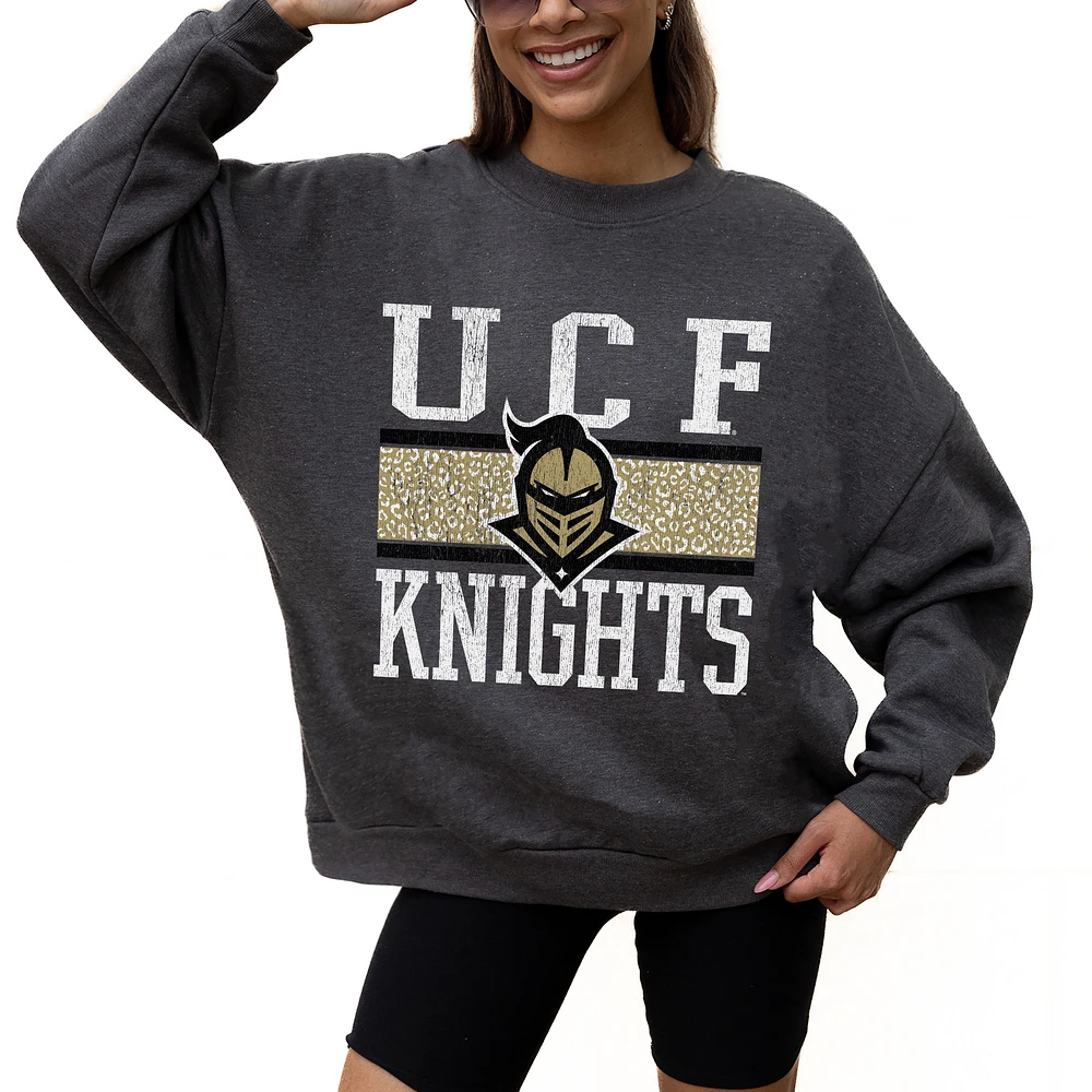 Women's Gameday Couture Charcoal UCF Knights Premium Fleece Pullover Sweatshirt
