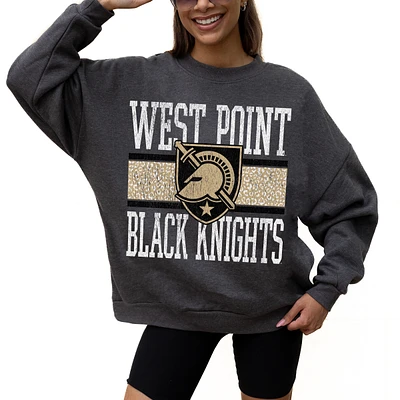 Women's Gameday Couture Charcoal Army Black Knights Premium Fleece Pullover Sweatshirt