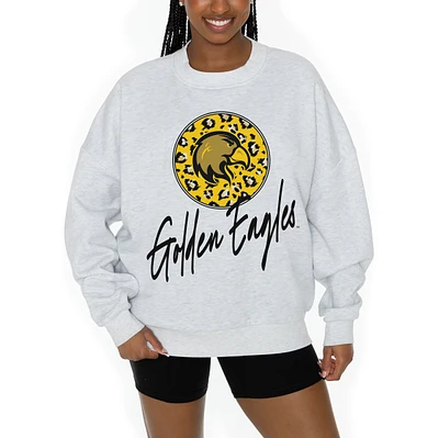 Women's Gameday Couture Ash Cal State L.A. Golden Eagles Premium Fleece Pullover Sweatshirt