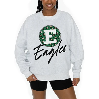 Women's Gameday Couture Ash Eastern Michigan Eagles Premium Fleece Pullover Sweatshirt