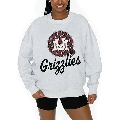Women's Gameday Couture Ash Montana Grizzlies Premium Fleece Pullover Sweatshirt