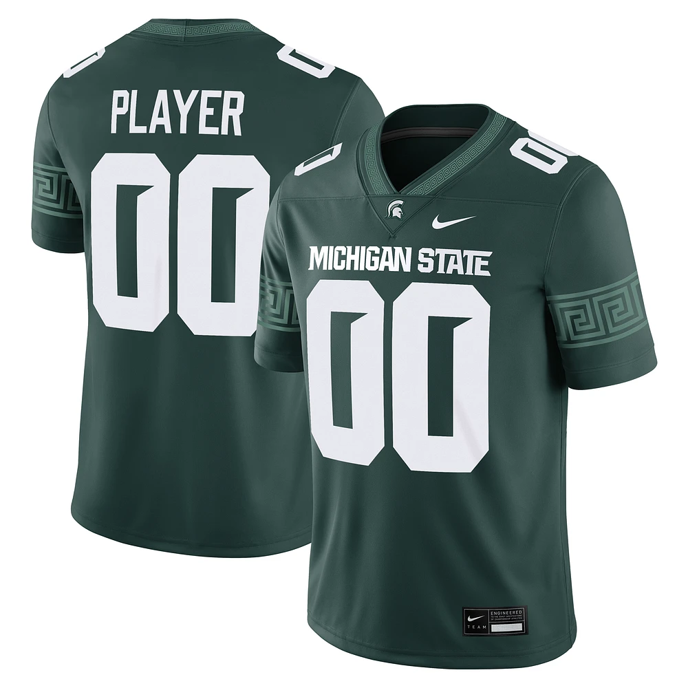 Men's Nike Green Michigan State Spartans NIL Pick-A-Player Game Jersey