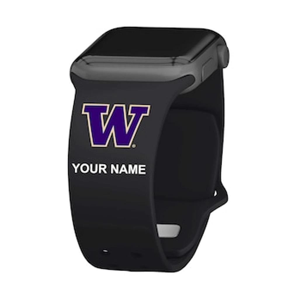 Washington Huskies Personalized Silicone Apple Watch Band