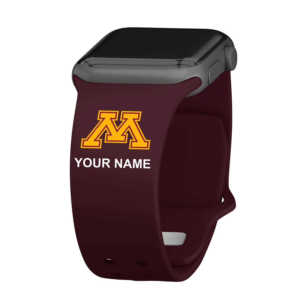 Minnesota Golden Gophers Personalized Silicone Apple Watch Band
