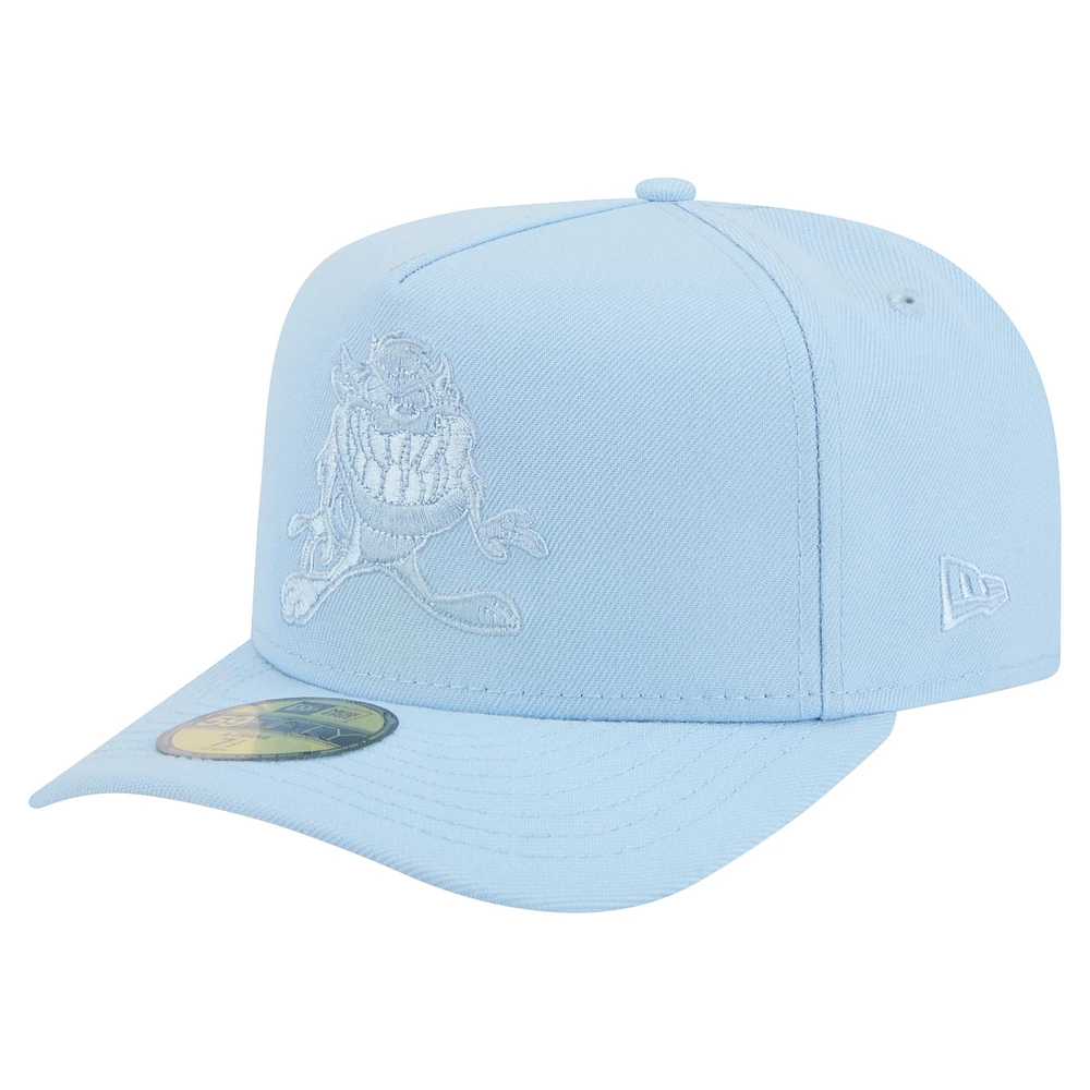 Men's New Era Light Blue Looney Tunes A-Frame 59FIFTY Fitted Hat
